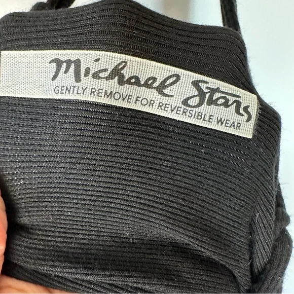 Michael Stars long black reversible tube dress. Halter style. Size small - Picture 4 of 8